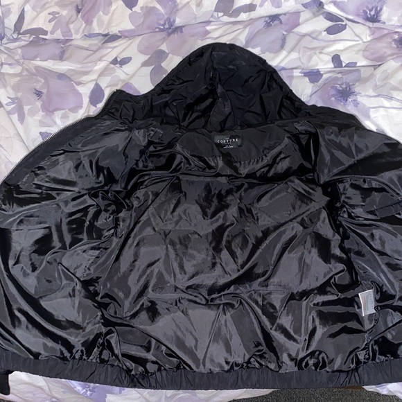 Black Couture Club Puffer Jacket - Picture 4 of 8